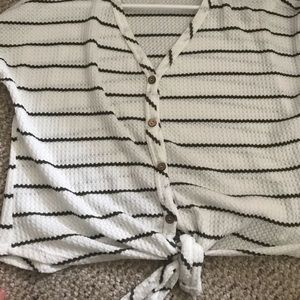 Striped Waffle Long Sleeve